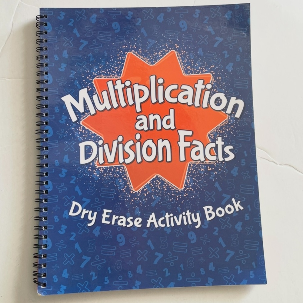 Multiplication and Division Facts Dry Erase Activity Book